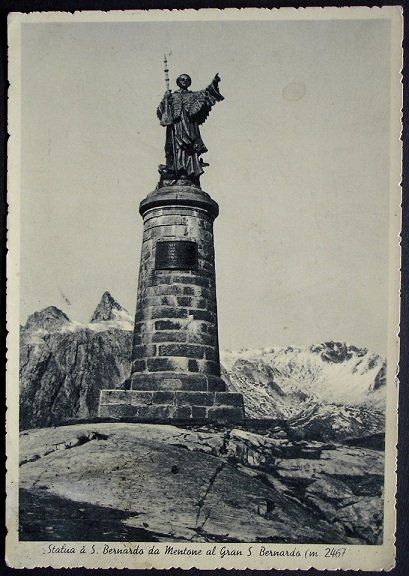 Cartoline postali: S. BERNARDO Statue – Nuovo (secondo la descrizione) da Jona venduto da philajona