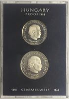 UNGARN Offizieller PP Satz 50 & 100 Forint 1968 SEMMELWEIS