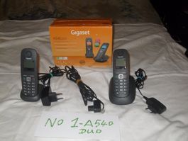Glgaset A540 DUO /ECO DECT 100%gut 2 telipon