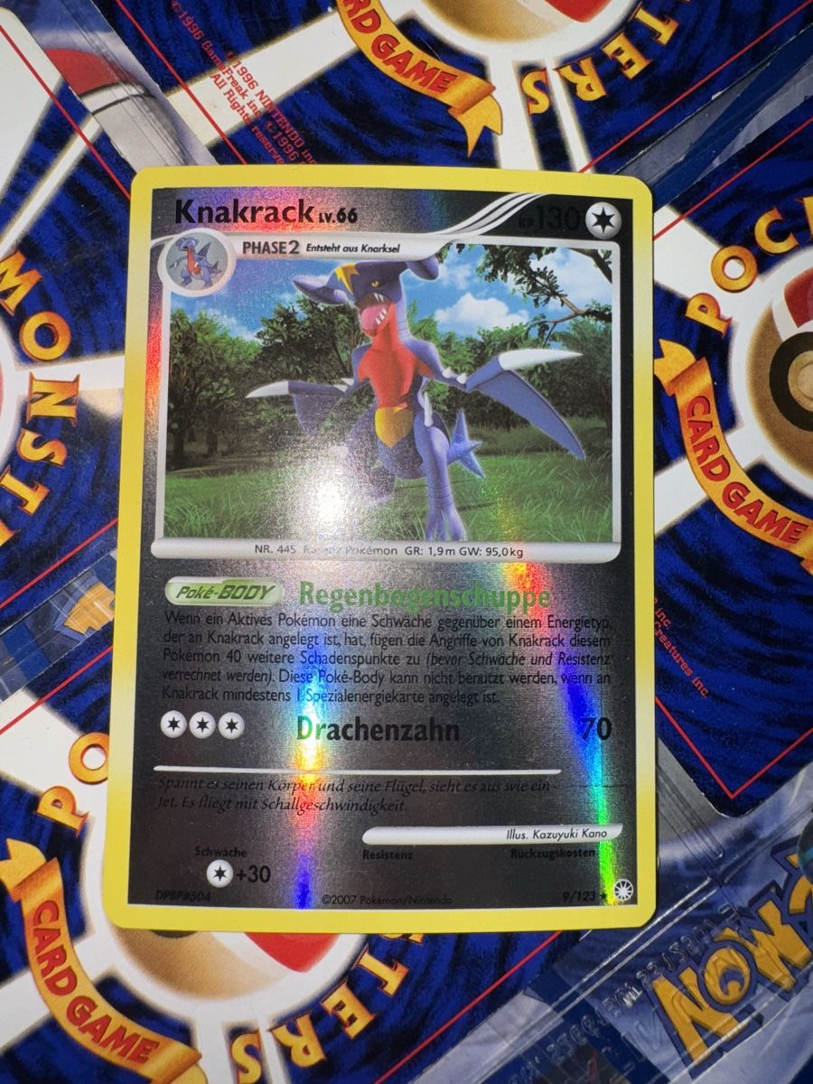 Pokémon Carte collezionabili: Knakrack Lv.66 9/123 Reverse Holo DE – Usato da Petit-Lancy venduto da occ_brt8