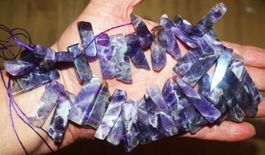 Rechtecke A-702 – Traum Amethyst – 37 Stück