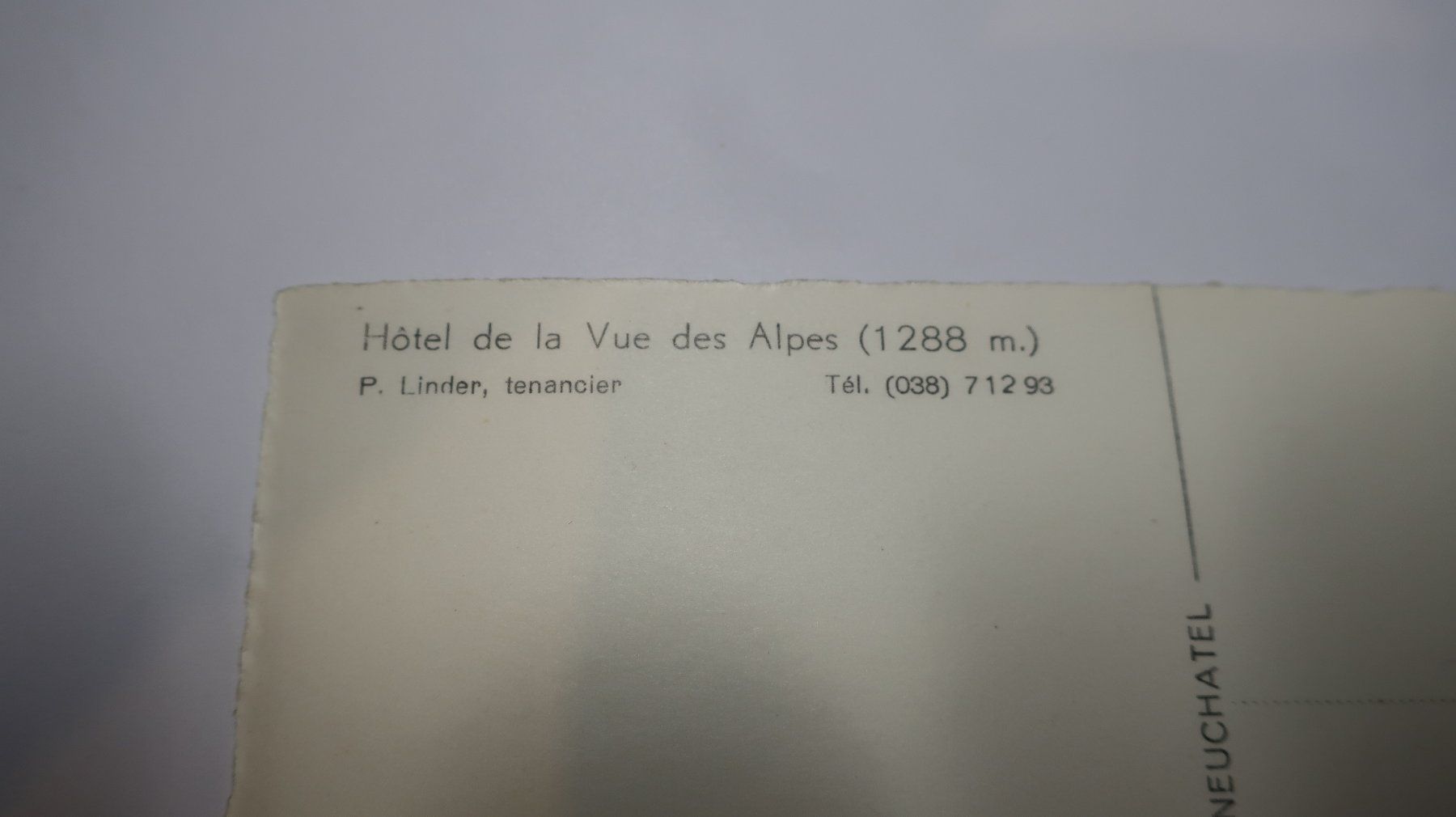 Ansichtskarten: Vue des Alpes ( Oldtimer ) – Gebraucht aus Cormoret von Pascalll2001 5
