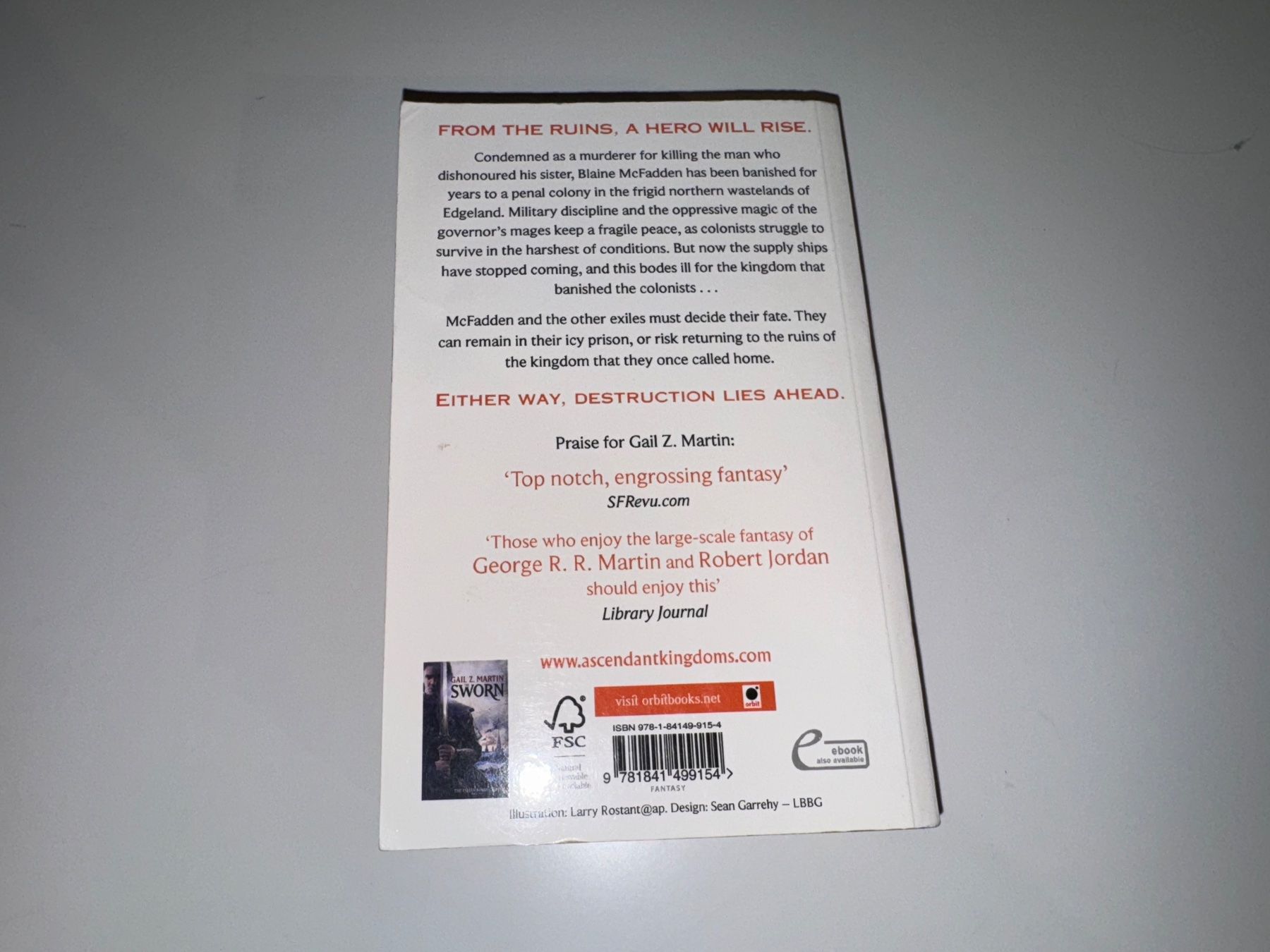 Libri: NOVEL: Gail Z. Martin, Ice forged – Usato da Grosswangen venduto da English_books 8