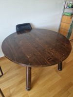 Runder Holztisch dunkelbraun gebraucht
