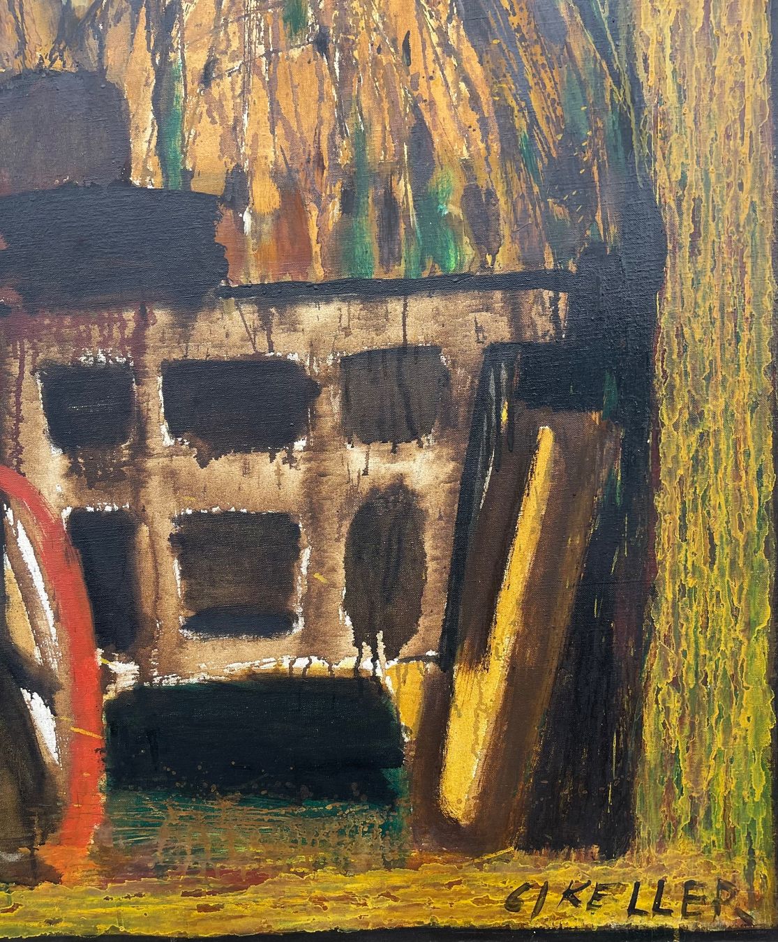 Dipinti: Keller-Venton Edwin (1930-1990) – Usato da Grosshöchstetten venduto da Perle1951 2