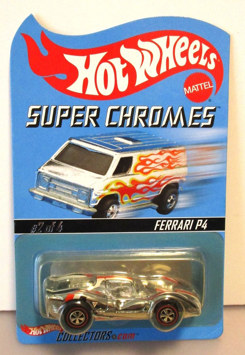 Ferrari Modellini d'auto: HOT WHEELS FERRARI P4 SUPER CHROMES - B2197 – Nuovo e nell'imballaggio originale da Chêne-Bourg venduto da breno56