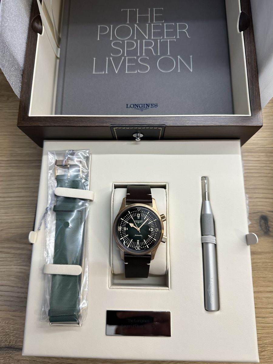 Longines Orologi: Longines Legend Diver, Bronze et Titane – Nuovo e nell'imballaggio originale da Sion venduto da BricEnBroc