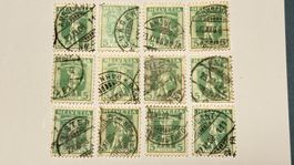 Briefmarken von ca. 1908 bis 1938 ( 55 Stück )