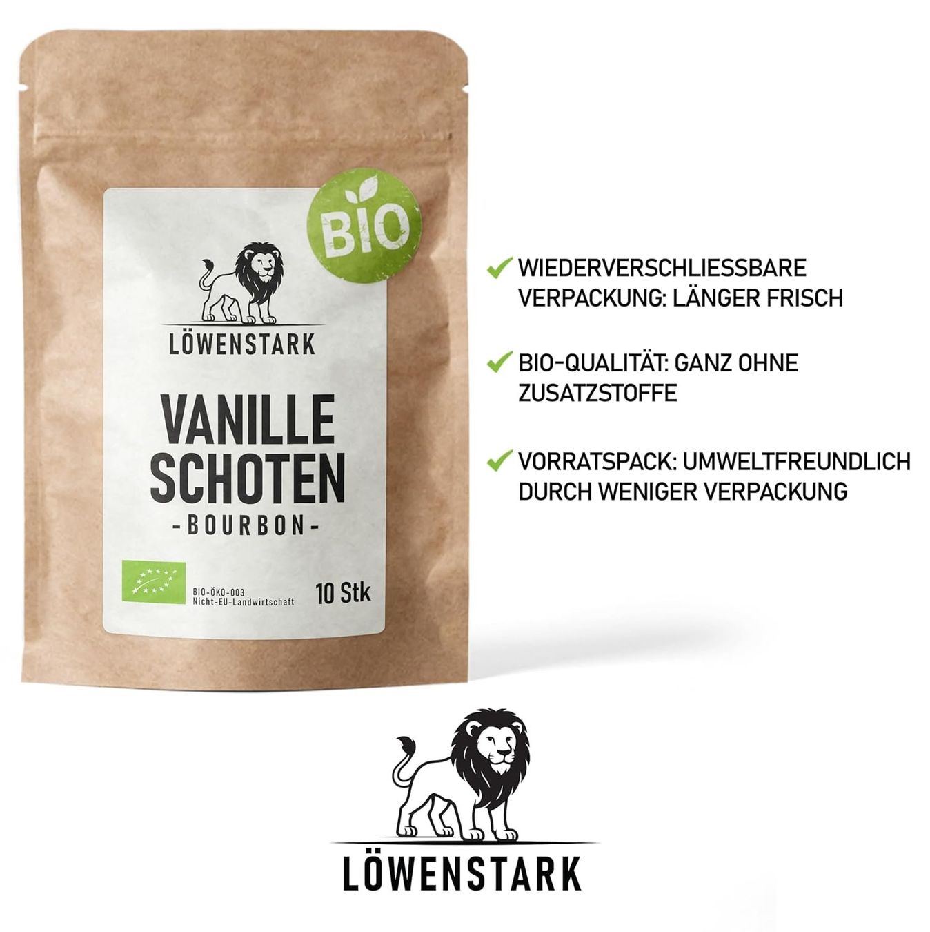 Cibi & Specialità: Bio Vanilleschoten Bourbon 10 Stk Madagaskar – Nuovo e nell'imballaggio originale da Suhr venduto da SchnapperCH 3