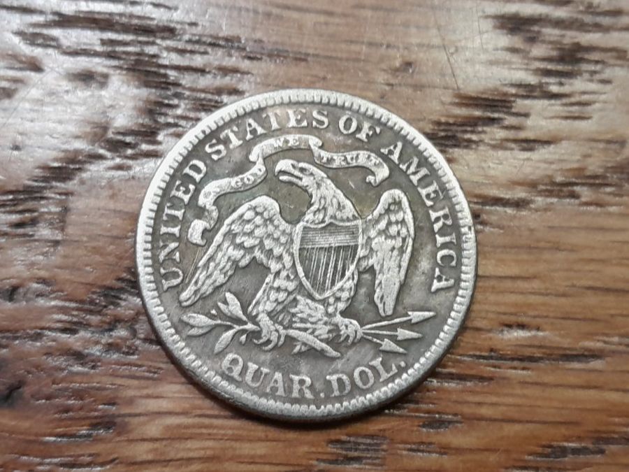 Alle Münzen: 1/4 dollar 1873, USA – Gebraucht aus Aarau von Reto_BA_01 1