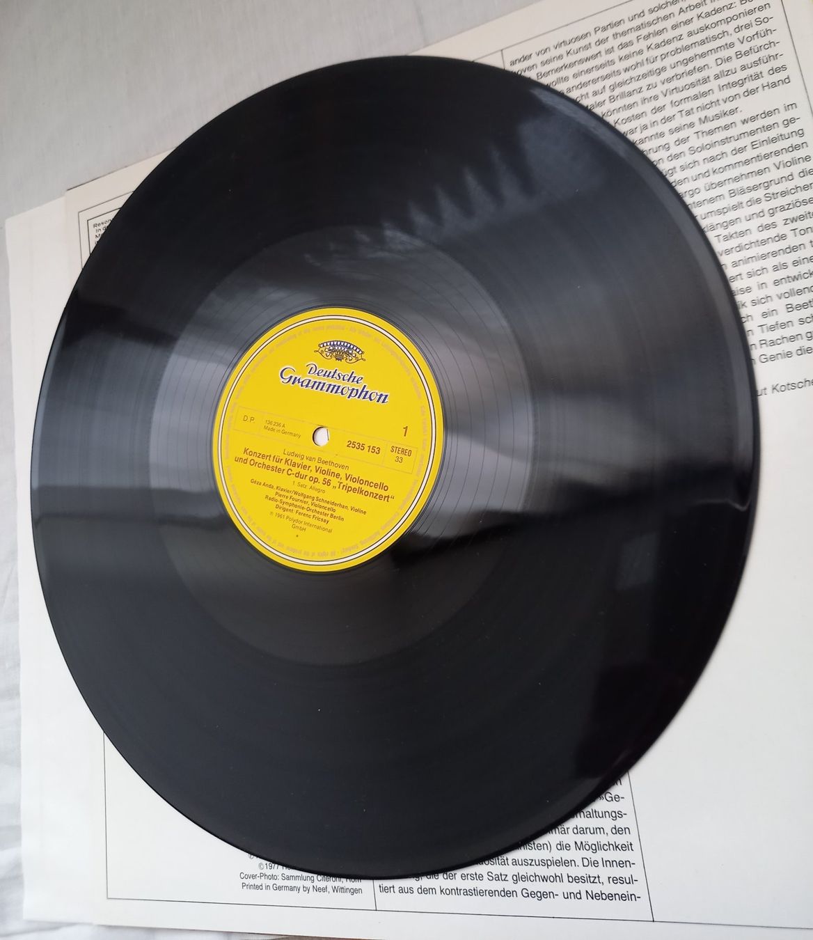 Dischi in vinile: KLASSIK-LP "Beethoven - TRIPELKONZERT" – Nuovo (secondo la descrizione) da Binningen venduto da mar_2jlr 6