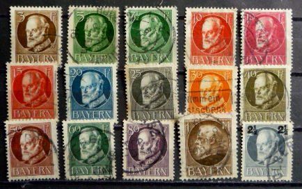 Tutti i francobolli: 1914 Bayern gestempelt – Usato da Horgen venduto da FIR-2008