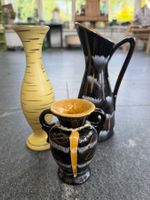 Konvolut 3 Vasen retro Mid Century Keramik