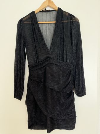 Elegantes schwarzes Kleid von Maje, Grösse 34, neuwertig