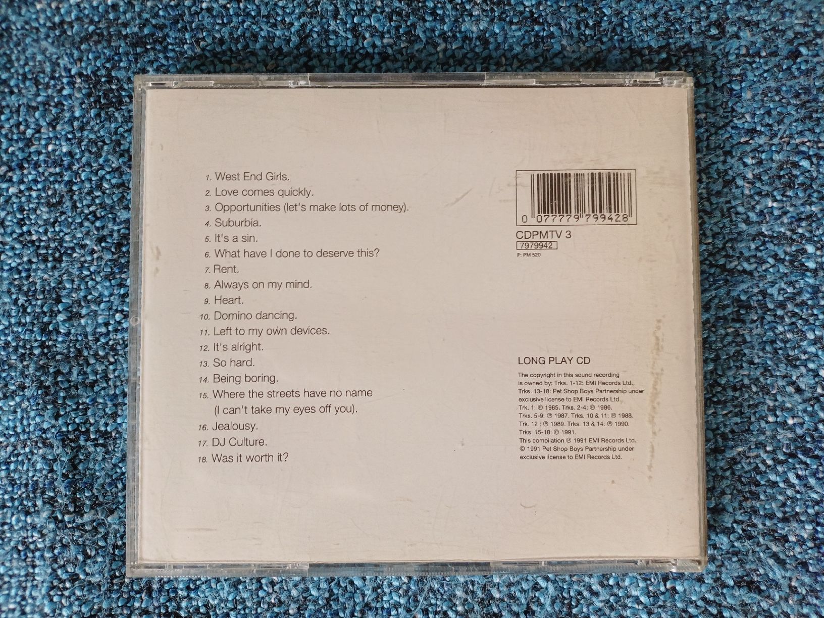 CDs: Pet Shop Boys Discography "The complete singles..." CD – D'occasion à Begnins par Drastic-Sound 1