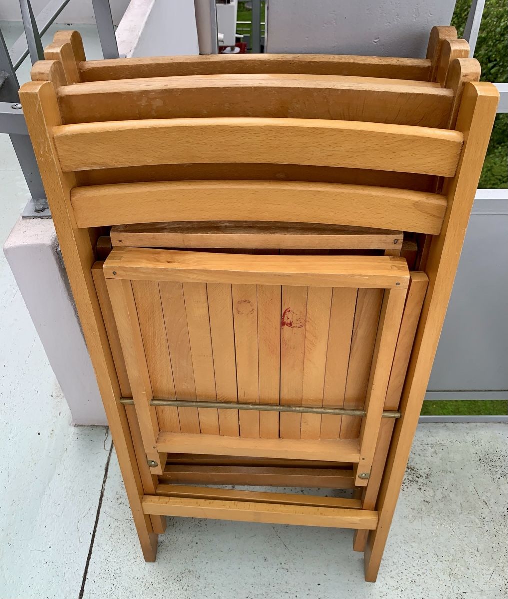 Sedie: (4) Holz-Klappstühle – Usato da Obfelden venduto da montes50 5