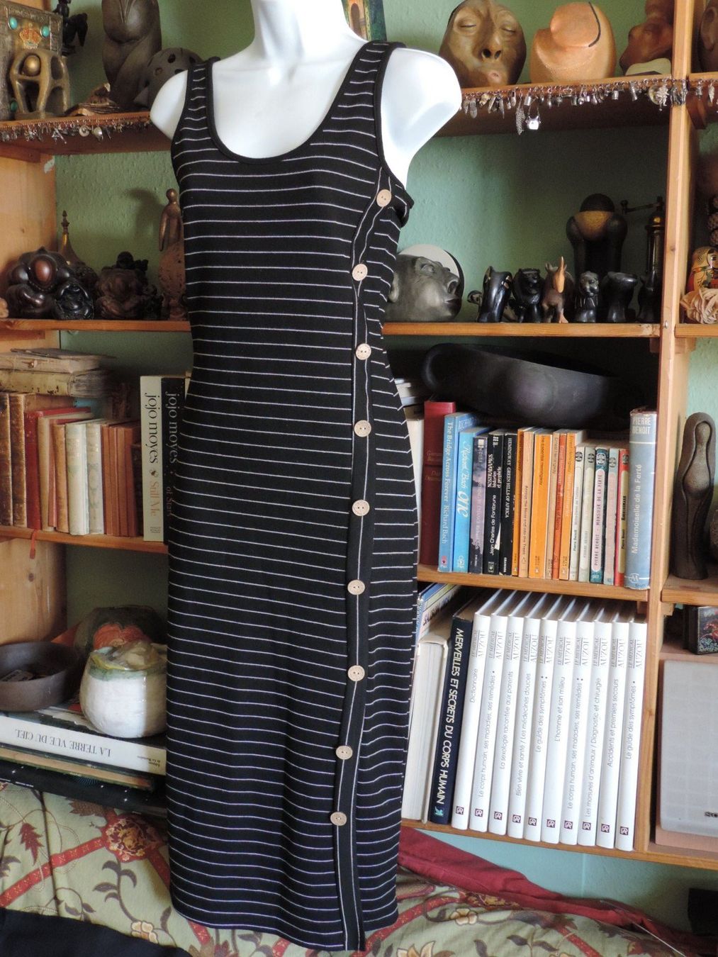 Kleider: robe longue rayée noir et blanc – Gebraucht aus Genève von Axelle333 1
