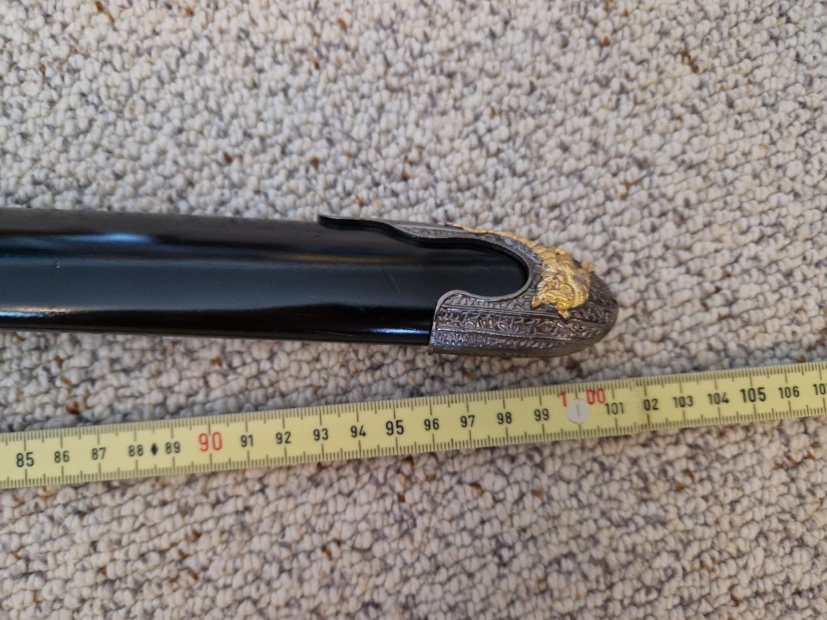 Internationale Kunst: Katana Black Tiger mit stumpfer Klinge – Gebraucht aus Hettlingen von mat_8pg6 5