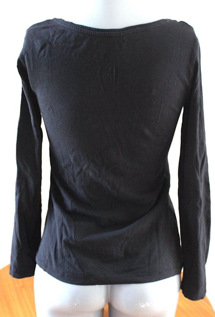 T-shirt: Schwarzes Langarm Shirt, M/L. – Usato da Locarno venduto da madame-tus-sauds 1
