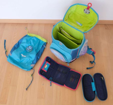 Ergobag Schulrucksack mit Turnbeutel und Etui