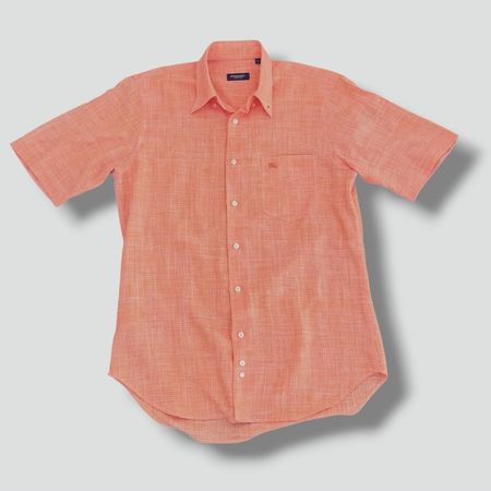 Burberry London vintage orange shirt retro hemd chemise