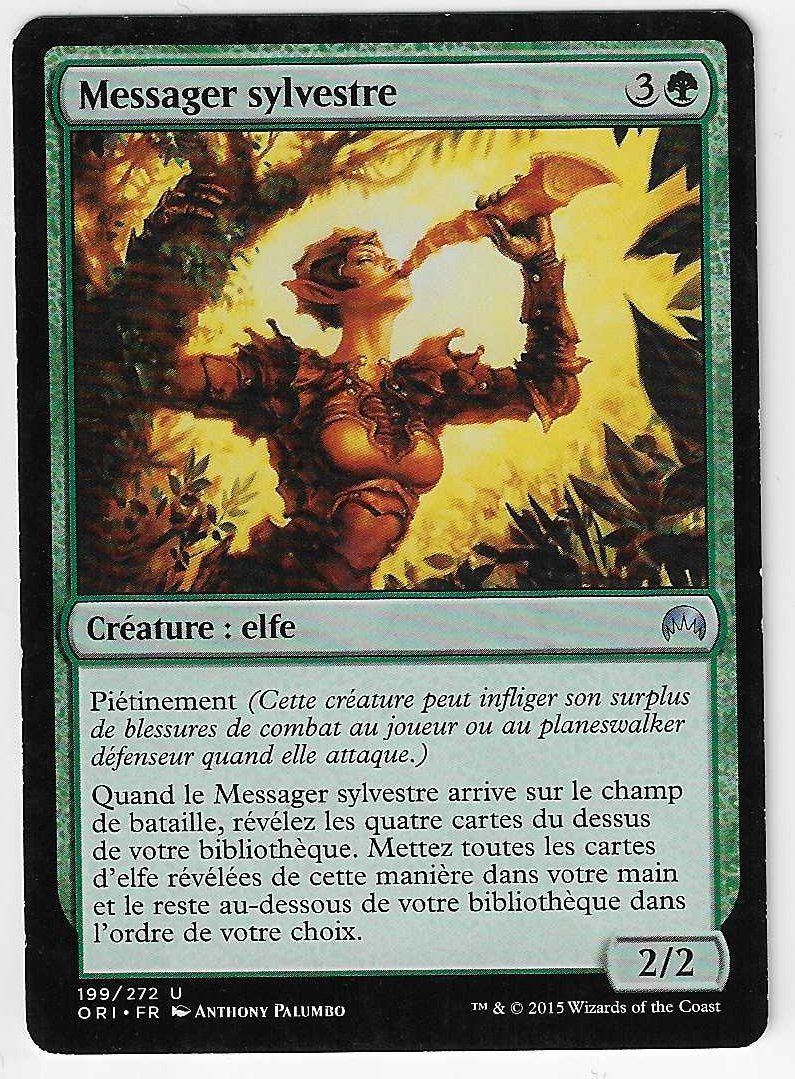 Magic The Gathering Carte collezionabili: [MTG] Sylvan Messenger [fr] – Usato da Nyon venduto da LucidumMTG