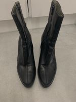 Bottines noires à semelle compensée de Robert Clergerie T.36