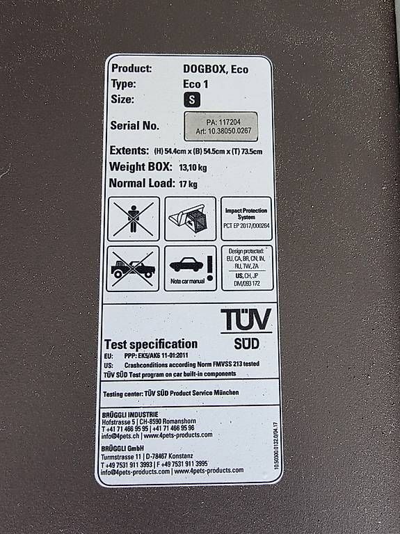 Gabbie, trasporto & Sicurezza: Hundebox 4 Pets Eco 1 S – Usato da Zürich venduto da LL94 2
