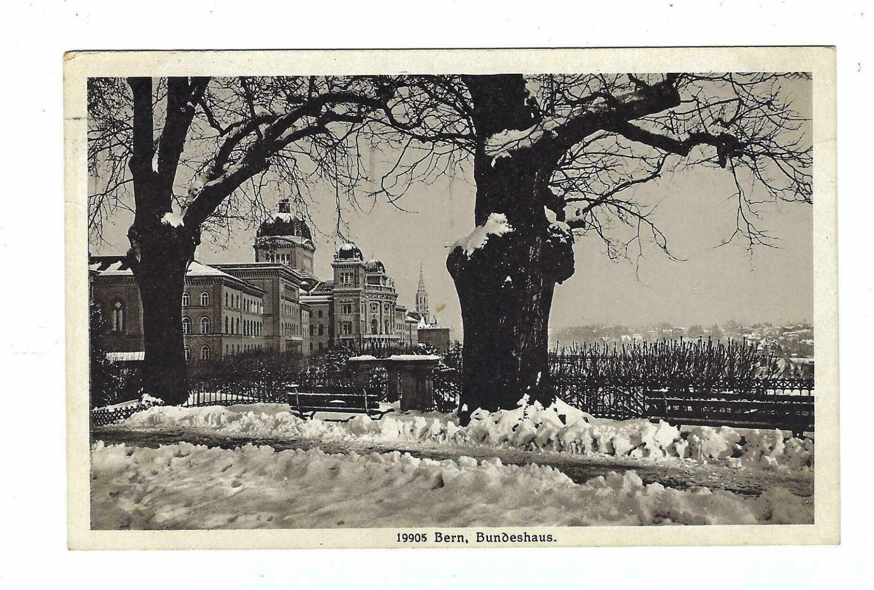 Cartoline postali: Bern Bundeshaus 1924 1f – Usato da Aarau venduto da fussball-fussball