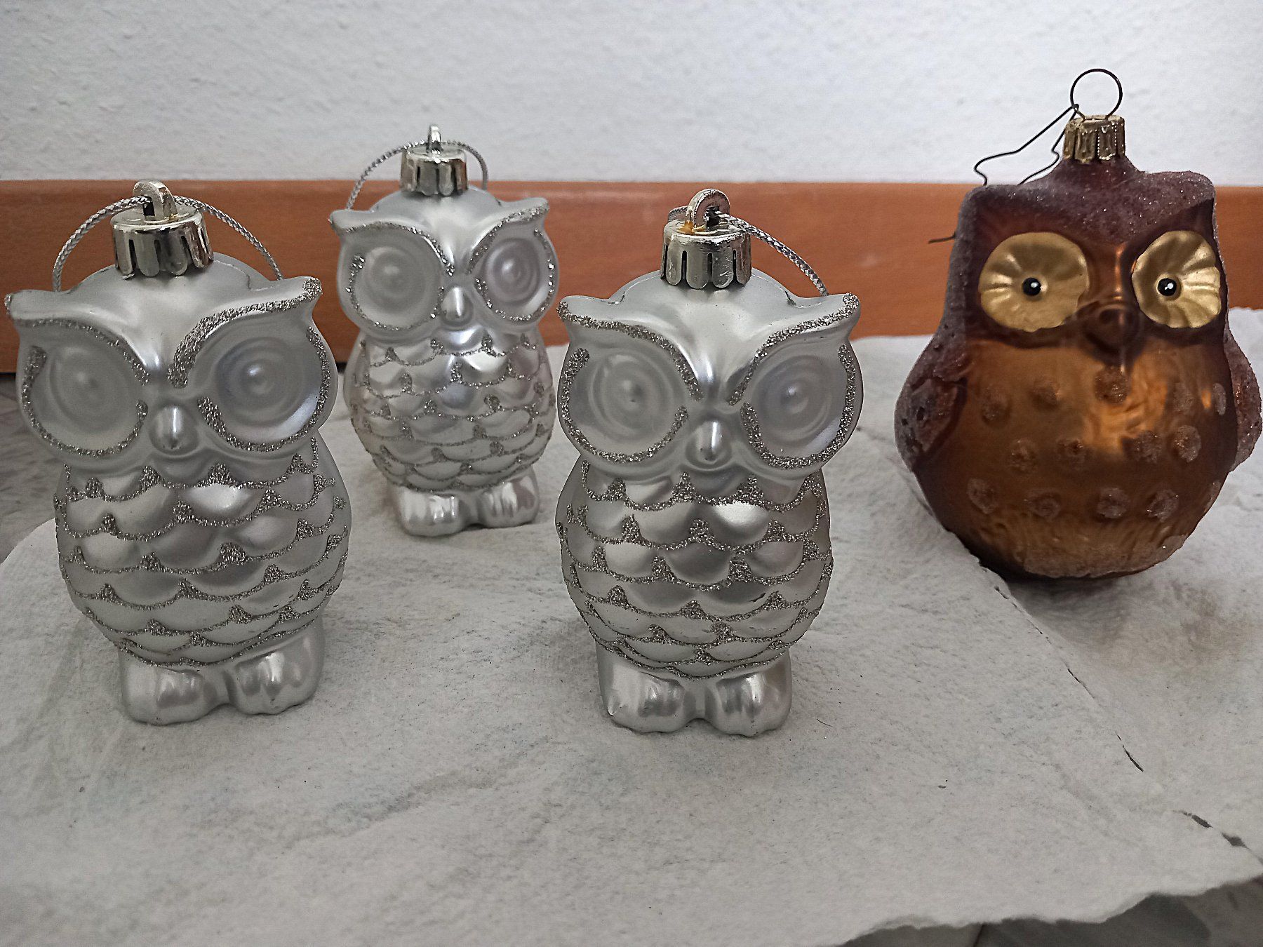 Alle Dekorationen: 4 Eulen zu Weihnachten – Gebraucht aus Lindau von san_kg2j