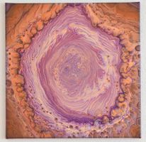 Pouring-Bild "Amethyst" 50x50 cm, Petra`s Art