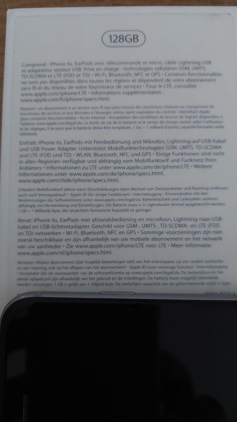 Apple Telefoni cellulari / Smartphones: Apple iPhone 6s 128GB – Usato da Gwatt (Thun) venduto da Letzte-Chance-III 4