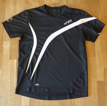 Adidas F50 Sportshirt schwarz weiss kurzarm M