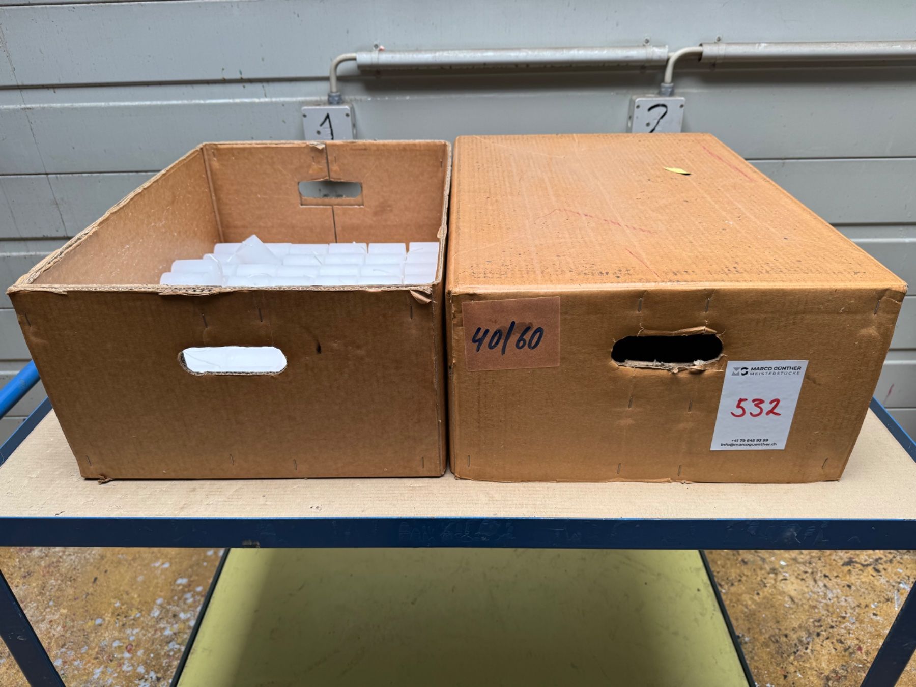 Candele: 532 Posten Raureifkerzen aus Liquidation – Usato da Derendingen venduto da Meisterstuecke 1