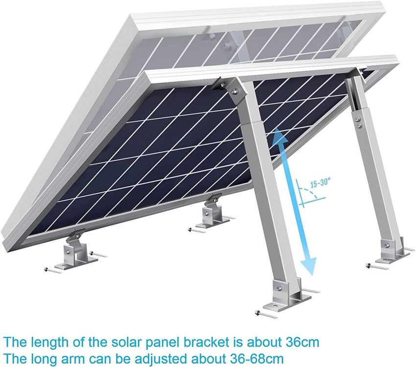 Solarpanel Halterung 0-60° Verstellbar Solarmodul Wohnmobil