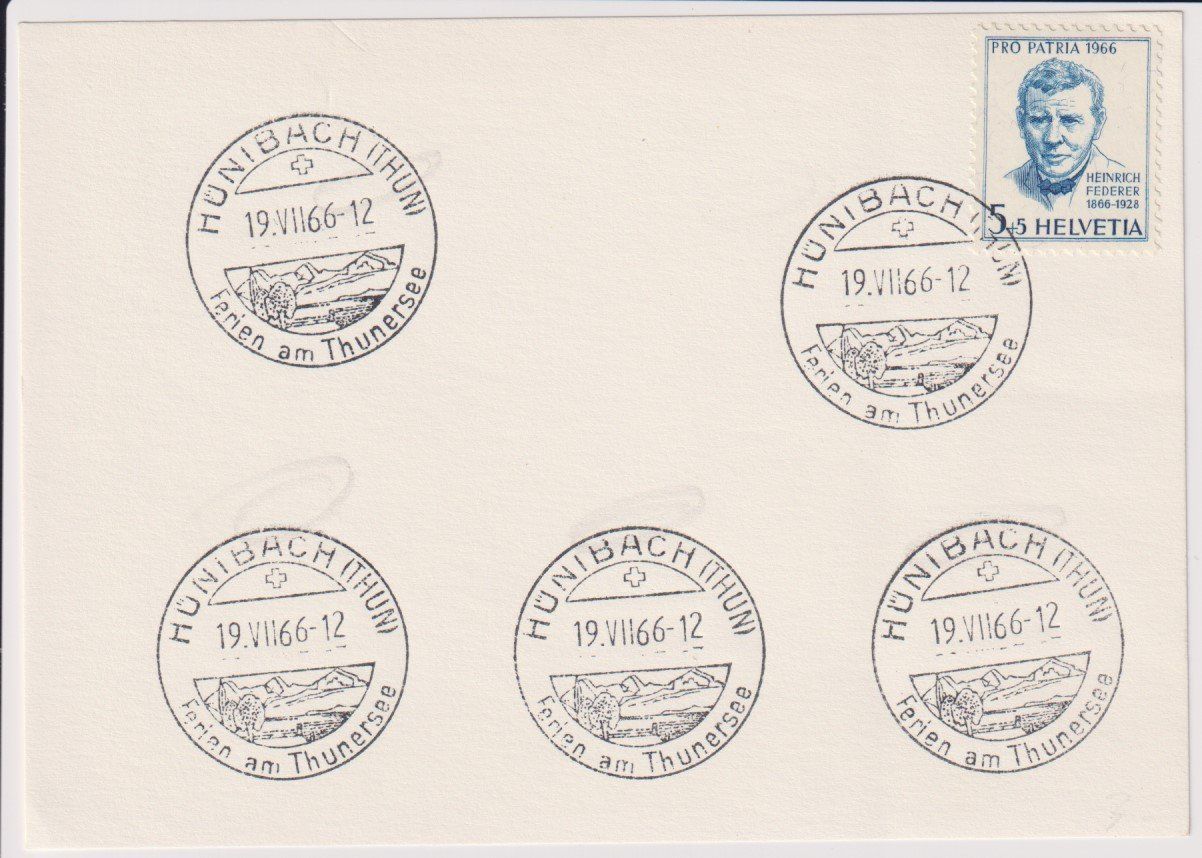 Alle Briefmarken: K-Stempel 111 Hünibach – Gebraucht aus Bellach von qsearch