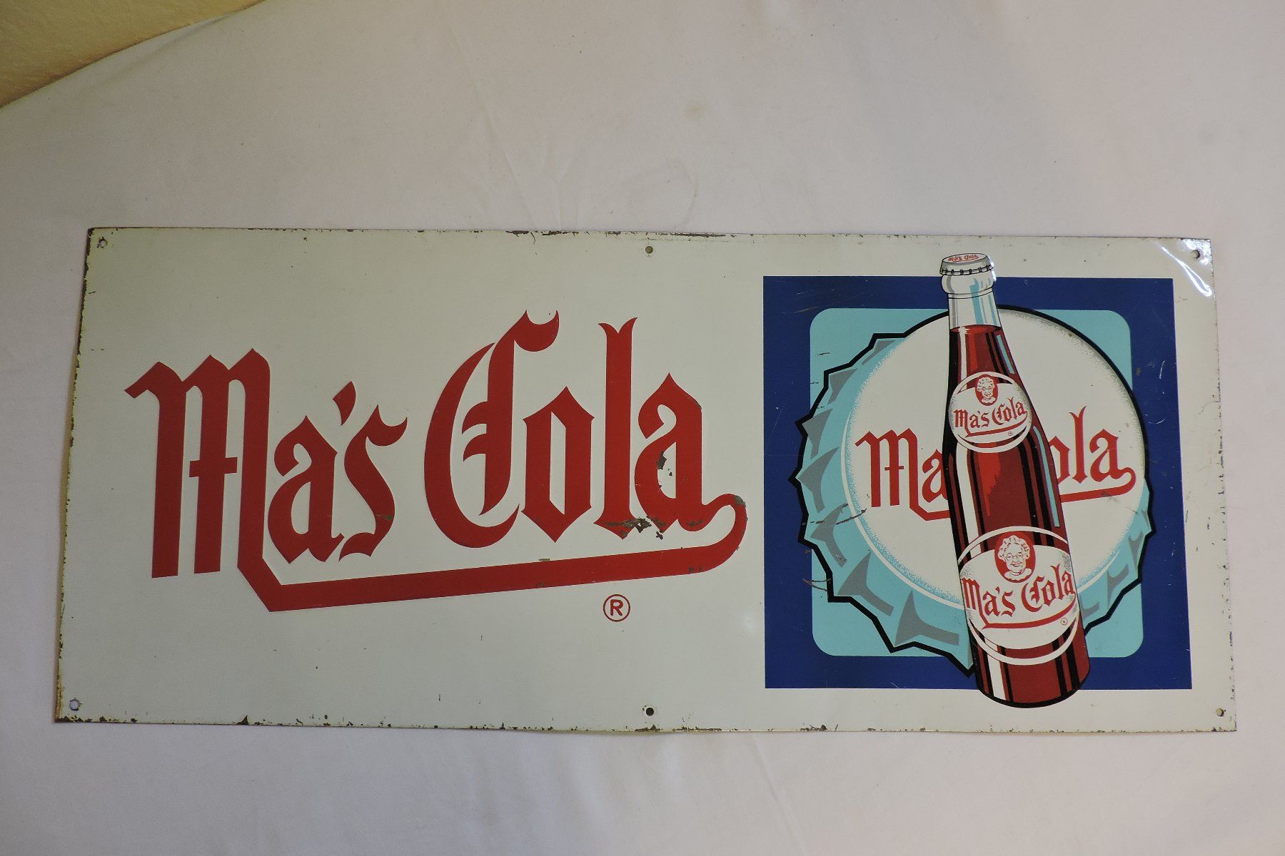 Insegne: Ma's Cola Blechschild vintage/antik – Usato da Bern venduto da sasa65 2