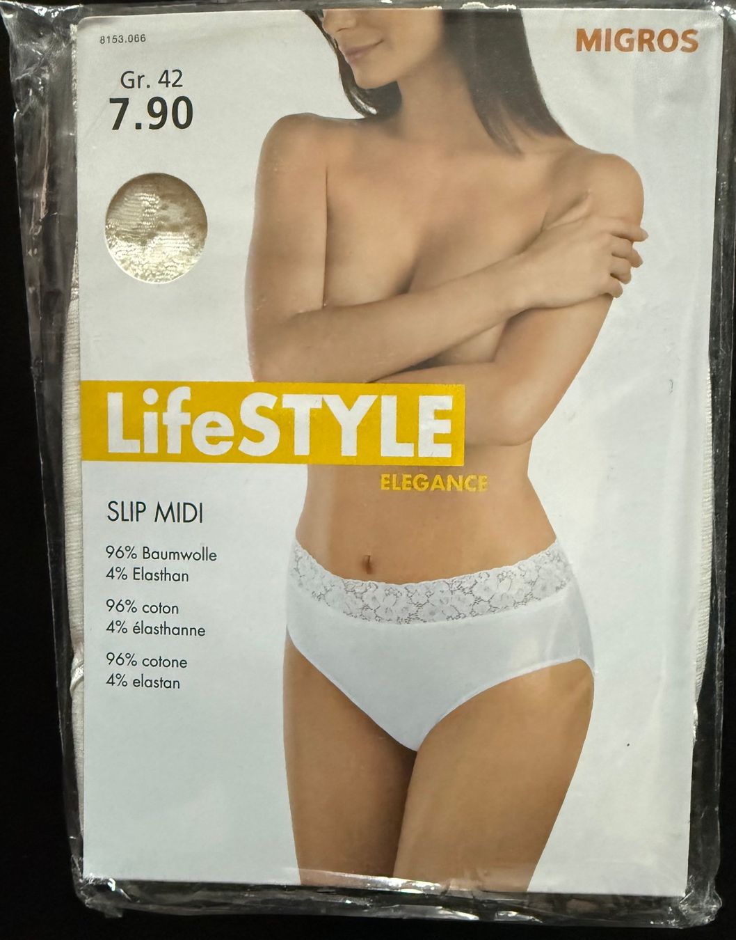 Altra biancheria intima: Slip LifeStyle Elegance Midi creme, mit Spitze – Nuovo e nell'imballaggio originale da Zäziwil venduto da kreative-ideen