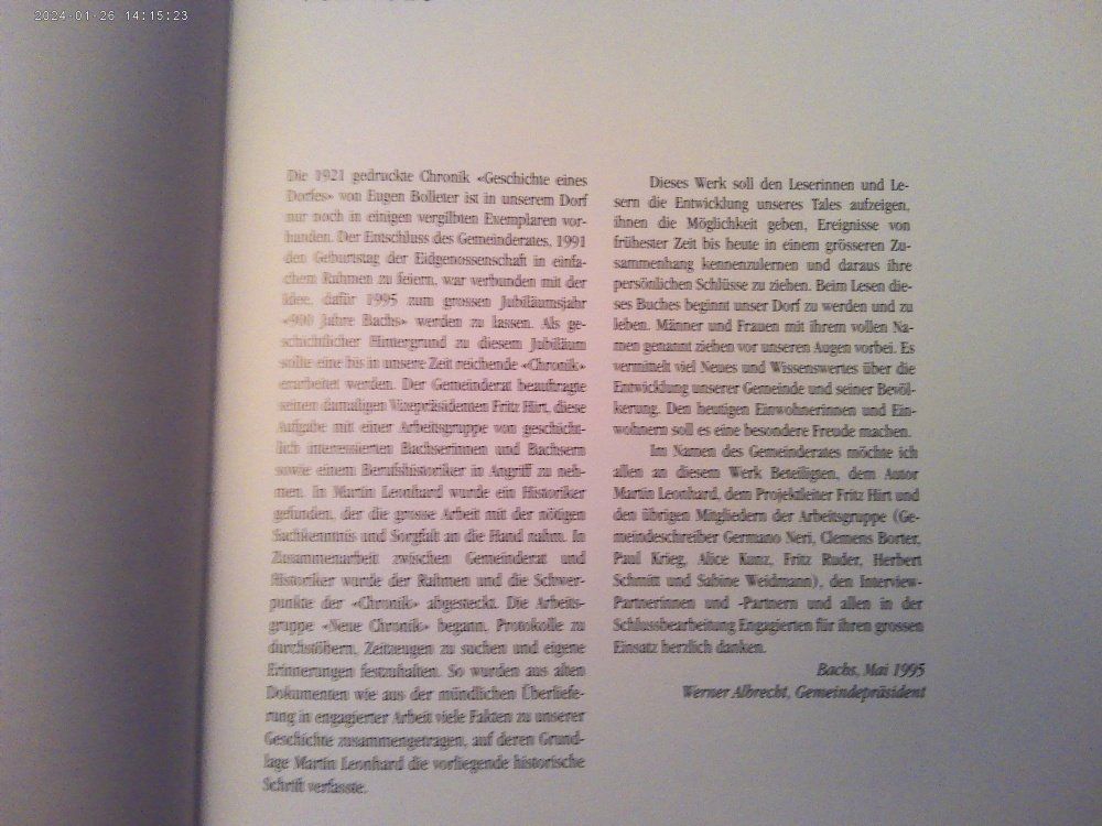 Libri: Martin Leonhard: 8164 Bachs -  Geschichte eines Tales – Usato da Volketswil venduto da nemo2000 1