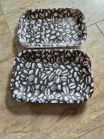 2 Kaffee Tabletts Serviertabletts Kaffeebohnen Design