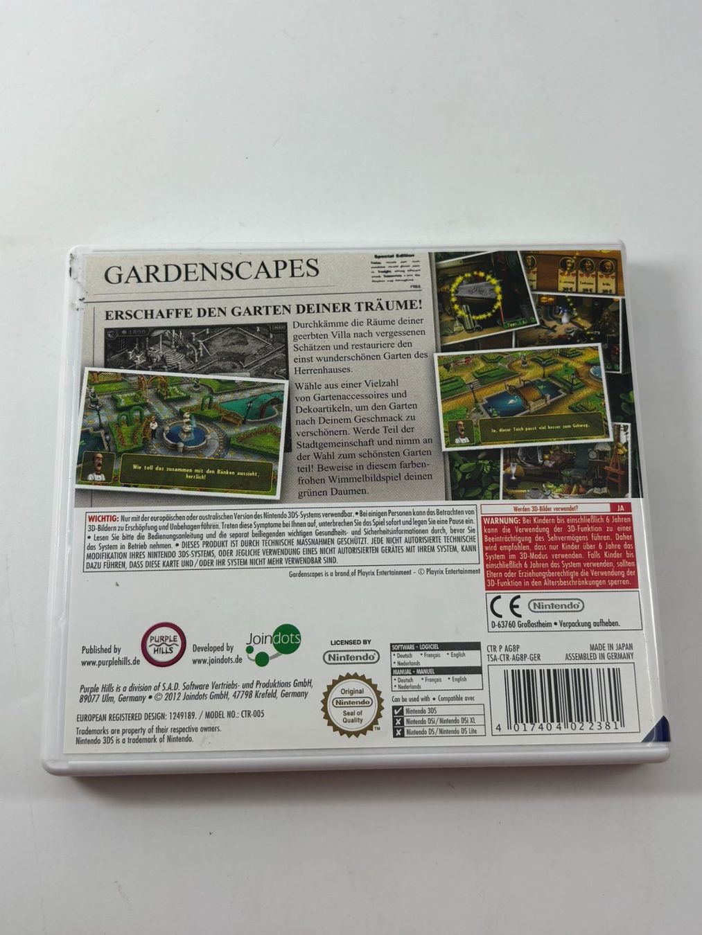 Jeux: Gardenscapes (Nintendo 3DS) – D'occasion à Herisau par Seyashop1 2