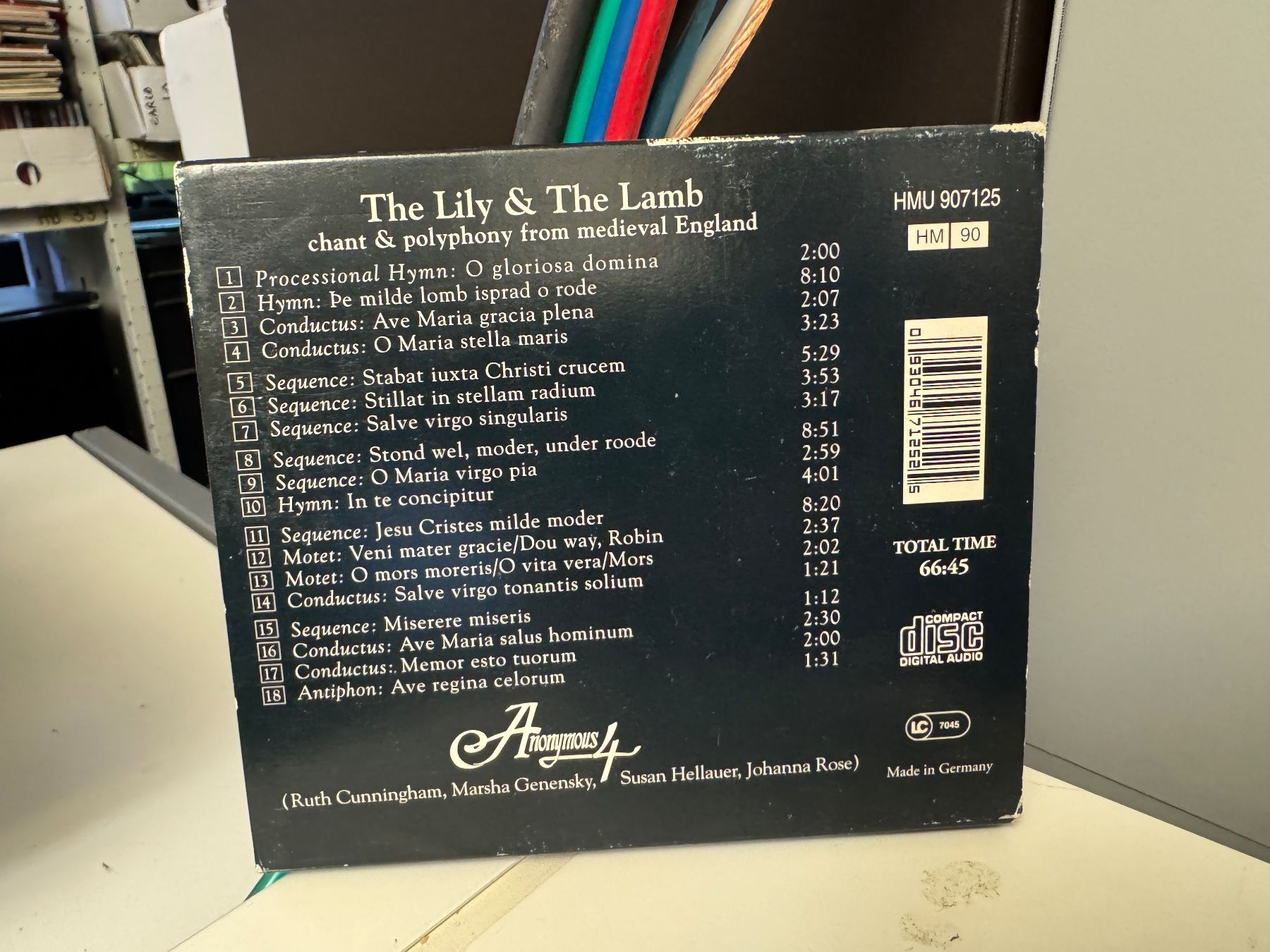 CDs: Anonymous 4 - The Lily & The Lamb - SRA05B – Neu (gemäss Beschreibung) aus Küsnacht ZH von pdproject 1