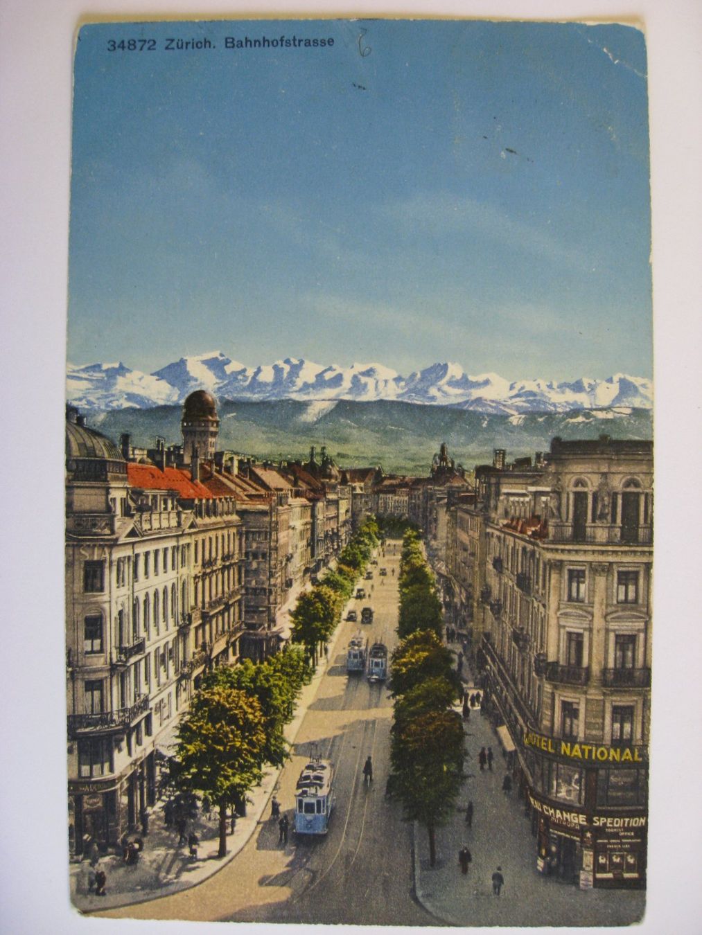 Cartoline postali: AK  Zürich - Bahnhofstrasse – Usato da Gundetswil venduto da Egro100