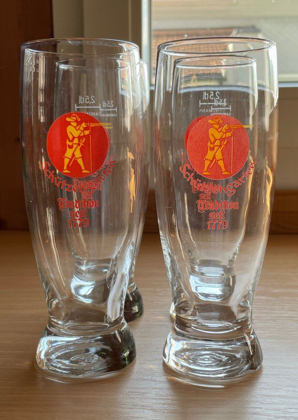 Bicchieri: 4er-Set SCHÜTZENGARTEN-Gläser (25cl) – Usato da Buchs SG venduto da Handyman77