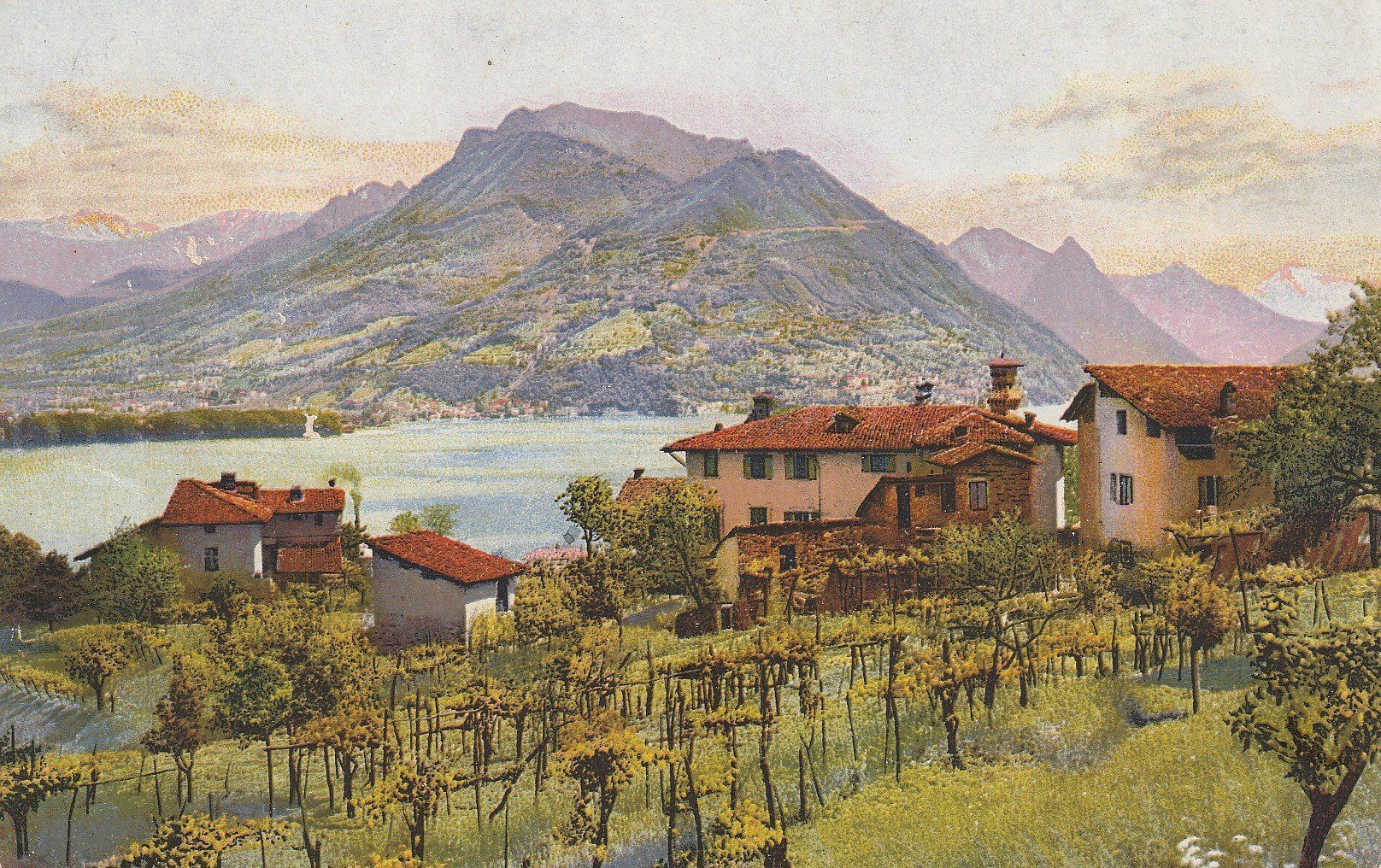 Ansichtskarten: AK Lugano gelaufen 1924 – Gebraucht aus Fribourg von schnalla92