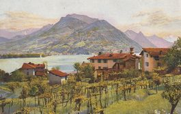 AK Lugano gelaufen 1924