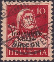 1919, IKW, Nr.4 mit Vollstempel: ST.GALLEN +Befund, Kat 95.-