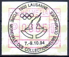 1994 LAUSANNE VOLLSTEMPEL AUF AUTOMATENMARKE - MA81