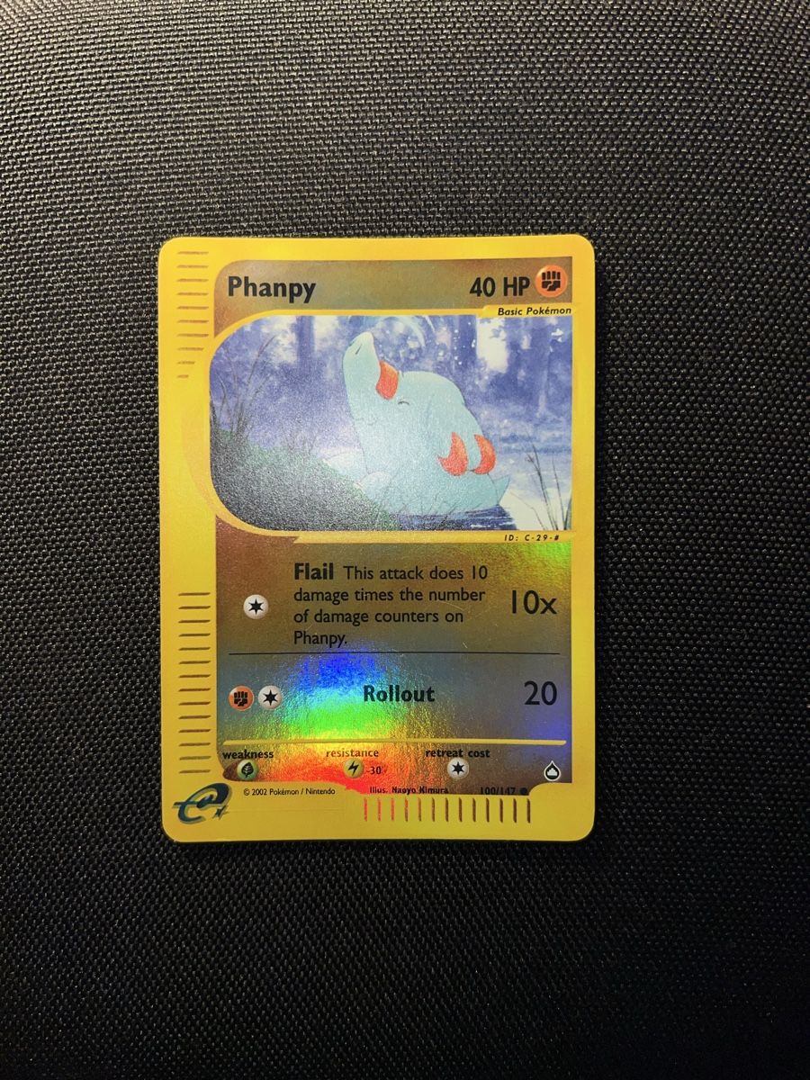 Pokémon Carte collezionabili: Phanpy Aquapolis Reverse English – Usato da Basel venduto da luc_8ghp