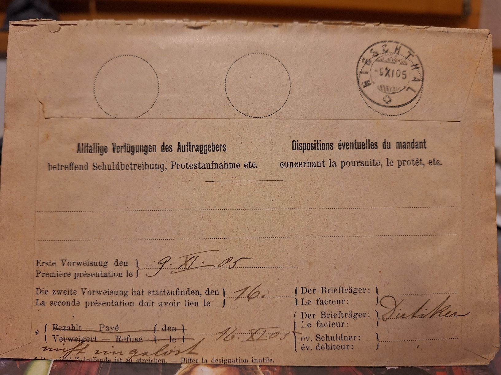 Tutti i francobolli: Internes Einzugsmandat Mischfrankatur – Usato da Balgach venduto da SIMEON27 1